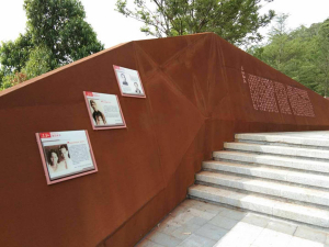 张掖耐候钢挡土墙